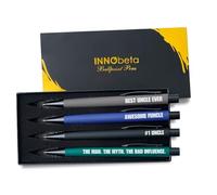 INNObeta Uncle Gifts from Niece Nephew - The Man The Myth The Bad Influence - Funcle Best Uncle Ever Novelty Pens Ballpoint Set of 4