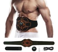 Innocareer Muscle Trainer, Abs Stimulator for Gym Office Home, Ab Stimulator Muscle Toner for Women & Men Black, Black, One size