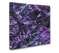 Innocence in Abstract Modern Canvas Wall Art Print Ready to Hang, Framed Picture for Living Room Bedroom Home Office Décor, 14x14 Inch (35x35 cm)