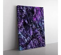 Innocence In Abstract Modern Canvas Wall Art Print Ready to Hang, Framed Picture for Living Room Bedroom Home Office Décor, 50x35 cm (20x14 Inch)
