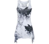 Innocent Crow Shade Lace Panel Vest Top grey black 4XL