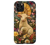 Innocent Lamb with Sun Halo and Butterflies Case for iPhone 11 Pro