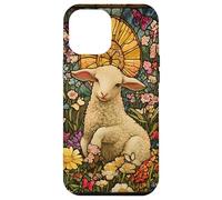 Innocent Lamb with Sun Halo and Butterflies Case for iPhone 12 Pro Max