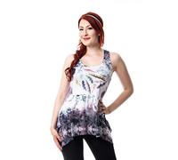 Innocent Lifestyle Feather Flower Lace Panel Vest Ladies Size Large