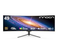 INNOCN 49" Curved Ultra Wide Gaming Monitor 120Hz 32:9 QHD 5120 x 1440P, R1800, 99% sRGB, HDR400, USB Type-C, DisplayPort, HDMI, Built-in Speakers, Adjustable Height/Tilt - 49C1R