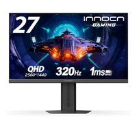 INNOCN Gaming Monitor 27 inch 2K QHD 2560 x 1440p 240Hz 320Hz 1ms IPS PC Computer Screen, HDMI 2.1, DP 1.4, HDR 400, Eye Care, Adjustable Height/Pivot Point, VESA Mountable, 27G2T