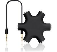 innoGadgets® Jack splitter | Splitter for 3.5mm jack sockets with 6 connections | Includes cable for connecting to the audio source