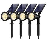 InnoGear 4 Solar Lights Outdoor Spot Garden Yard Landscape Flag, Warm White