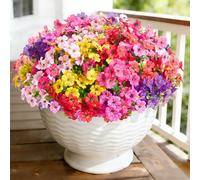 InnoGear Artificial Flowers for Outdoors, Fake Plants Greenery Faux Daisy with Eucalyptus Leaves Flowers for Decoration Indoor Garden Home Decor Porch Patio, 24 Bundles (Mixed 6 Colors)