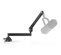 InnoGear Mic Arm Low Profile Microphone Boom Arm Mic Stand 360° Flex, Black | Vibration Resistant, 3.3 lbs Weight Capacity, Extendable up to 25.6", Multiple Adapters, for Desk Thickness Within 2.75"