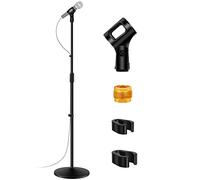InnoGear Mic Stand 2 Set Microphone Stand Floor Boom Arm with Weighted Base