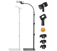 InnoGear Microphone Stand, Universal Mic Boom Arm with Carrying Bag, Adjustable Mic Holder for Blue Yeti, HyperX, Shure SM7B & More, Black, Steel, Modern Black Powder Coated, MICROPHONE_STAND