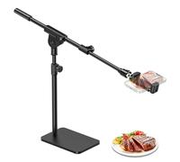 InnoGear Webcam Mounts for Desk, Overhead Phone Mount Cell Phone Camera Stand for Logitech Webcam C922 C930e C920S C920 C615 C960 C920x BRIO 4K NexiGo N60, Right Light, GoPro with 1/4" Thread