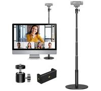 InnoGear Webcam Stand, 31" Telescopic Webcam Mount Vlogging Stick with Phone Holder Web Cam Stand for Logitech Webcam C922 C930e C920S C920 C615 C960 C920x BRIO 4K NexiGo N60, Phones, Cameras