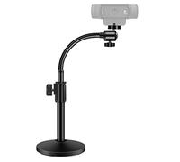 InnoGear Webcam Stand Arm for Desk Camera Mount Holder for Logitech Webcam | for C922 C930e C920S C920 C615 C960 C920x BRIO 4K NexiGo N60, Heavy Base, Gooseneck, Max Height 20.9", Eye-level Framing