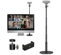 InnoGear Webcam Stand, Telescopic Mount Vlogging Stick with Phone Holder | for Logitech Webcam C922 C930e C920S C920 C615 C960 C920x BRIO 4K NexiGo N60 Eye-Level Framing, Rock-Solid Stability
