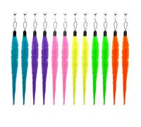 InnoHHustle 12 Pcs Cat Worms Refill, Cat Toys Wand Replacement, Cat Feather Toy Replacements Cat Wand Attachments Worm Worm Cat Toy Attachment Cat Wand Toy Accessories for Cat Toys
