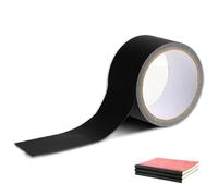 InnoHHustle Cloth Book Repair Tape Self Adhesive Bookbinding Tape 5cm x 10m Matte Duct Tape for Reinforcing Protecting Covering Mending Old Books Antique Books Daily Supplies (Black)