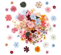 InnoHHustle Mini Artificial Flowers for Decoration, 120 Pieces Multicolor Small Fabric Silk Fake Rose Daisy Peony Wildflowers Heads Garland Decoration for Home Wedding DIY Crafts Making