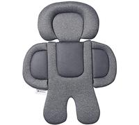Innokids 2-in-1 Reversible Infant Car Seat Head and Body Supports for Newborn, Baby Car Seat Insert Stroller Soft Cushion Suitable for All The Season (Gray/Black)