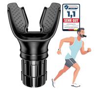 INNOMING Portable Breathing Trainer, [New Upgraded] Adjustable Muscle Trainer with Soft Silicone for Strengthen Breathing Exercise, Compact Oxy-fit Breathe Trainer for Fitness & Training