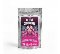 Innooova Glowshroooms Mushroom Gummies with Tremella Berry 60 Count | With Vitamin C and Zinc for Skin Glow, Hydration and Collagen Support. Vegan and Gluten Free. 1 Month Supply.