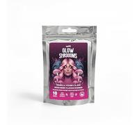 Innooova Glowshroooms Mushroom Gummies with Tremella, Vitamin C & Zinc for Skin Glow, Hydration & Collagen Support, Vegan, Gluten Free, Natural Berry Flavour, Trial Pack 10 Gummies