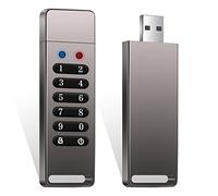 INNÔPLUS Secure Flash Drive 256-bit, 64GB Encrypted USB Drive, USB 3.0 Hardware Encryption Flash Drive, Password Protected Flash Drive, Compatible for MAC/Windows/Linux/Embedded System-Gray