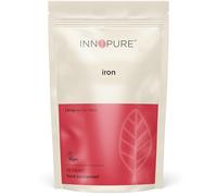 INNOPURE Iron Tablets High Strength 14mg - Vegan Iron Supplements for Women and Men, Reduces Tiredness and Fatigue, 1 Daily Tablet (90 Count) UK Made
