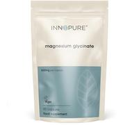 INNOPURE Magnesium Glycinate - 90 Capsules - Bioavailable Magnesium Supplements - 1000mg Per Serving (2 Capsules) Providing 200mg of Elemental Magnesium Bisglycinate Powder - Made in The UK