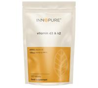 INNOPURE Vitamin D3 4,000IU & K2 MK-7 100µg - 120 Tablets, 4 Months Supply - UK Made
