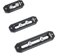 INNOREL 3 Packs Quick Release NATO Rail Set 45/65/85mm Long Lightweight NATO Rails with 1/4" Screws and Anti Drop Safety Pins for Camera Cage, Field Monitor Mount, NATO Clamp Top Handle Side Handle