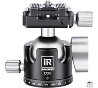 INNOREL D36 Low Profile Camera Tripod Ball Head, 36mm All Metal Panorama Ball Head Compatible with Arca 1/4" Arca Swiss Quick Release Plate for Tripod Monopod DSLR Camera, Load Capacity 26lb/12kg