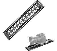 INNOREL DP45 450mm Length 68mm Width Cine Standard Dovetail Camera Plate | 6061-T6 aluminum, hard anodized finish, hollow lightweight build. Includes 1/4"-20 & 3/8"-16 holes for cinema rig assembly