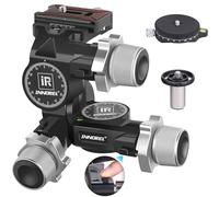 INNOREL GR7 CNC Aluminum Alloy High Precision 3 Way Geared Tripod Head with Millimeter Micro-Adjustment 360 Panoramic Load Capacity 13.2lbs/6kg for Photography Camera Shooting