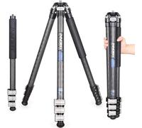 INNOREL KT254CF Carbon Fiber Tripod Professional Portable Compact Travel Tripod for Digital DSLR Camera Stand Support with Adjustable Center Column 1.01in/25.6mm Tube Max Load 33lbs/15kg