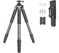 INNOREL P324C 65.6" Carbon Fiber Shooting Tripod with Arca Swiss Dovetail Mount and 360° Embedded 1.7" Ball Head,1.3"/32.5mm Tube Heavy Duty Tripod for Hunting and Outdoors, Max Load 55lb/25kg