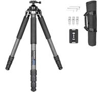 INNOREL P364C Carbon Fiber Shooting Tripod with Arca Swiss Dovetail Mount and 360° Inverted Ball Head,48mm Tube Tripod with Two Arca QR Tripod Plates for Shooting and Outdoors, Max Load 77lb/35kg