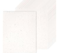 InnoStars 60 Sheets Ivory Resume Paper for Printing, 300GSM Thickened 8.5"x11" Card Stock Certificate Paper, Rose Gold Foil Flakes Cream Cardstock for Writing, Certificates, Diplomas, Invitations