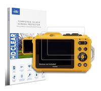 INNOSURE [2-PACK] Tempered Glass Screen Protector Designed for Kodak PixPro WPZ2 & Penta Wg-1000 Camera 2.7 Inch Display Screen Anti Scratch/Fingerprint (HD Clear)