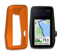 INNOSURE Premium Silicone Case Protective Cover for Coros Dura Solar GPS Bike Computer, Flexible, Anti-Drop, Anti-Slip, Durable (Orange)