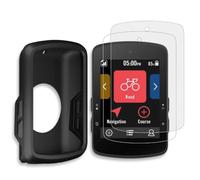 INNOSURE Silicone Case + Tempered Glass Screen Protector Combo for Bryton Rider S510 2.8 Inch Cycling GPS Computer, Durable, HD Clear & Matte Glass, Shockproof, Precise Cutouts (Black)