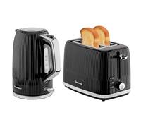 Innoteck Kitchen Pro Kettle & Toaster Set - Black, 3000W & 800W, Black