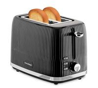 Innoteck Kitchen Pro 2 Slice Toaster With 7 Browning Controls And Stainless Steel Mechanism - Black