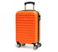 Innoteck 32L Hard Shell Cabin Suitcase, 43x35x20 cm | EasyJet Underseat & Overhead Approved Luggage, Water Resistant | Combination Lock, Detachable 360° Spinner Wheels, Lightweight Carry-On, Orange