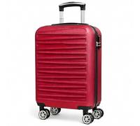 Innoteck 32L Hard Shell Cabin Suitcase, 43x35x20 cm | EasyJet Underseat & Overhead Approved Luggage, Water Resistant | Combination Lock, Detachable 360° Spinner Wheels, Lightweight Carry-On, Burgundy