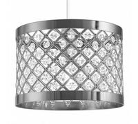Innoteck Acrylic Moda Sparkly Ceiling Pendant Shade - Clear, Chrome, Clear