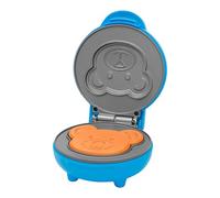 Innoteck Bear-Shaped Mini Waffle Maker 550W - Blue Non-Stick Removable Plates, Quick Heating, Cool-Touch Handle & PFOA-Free Chaffle Maker for Kids’ Breakfasts, Snacks & Desserts