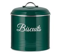 Innoteck Essentials Round Biscuit Tin With Air-tight Lid- Green., Green