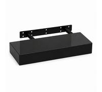 Innoteck Black High Gloss Floating Shelf Rectangular 30Cm Modern Wall Mounted Shelf